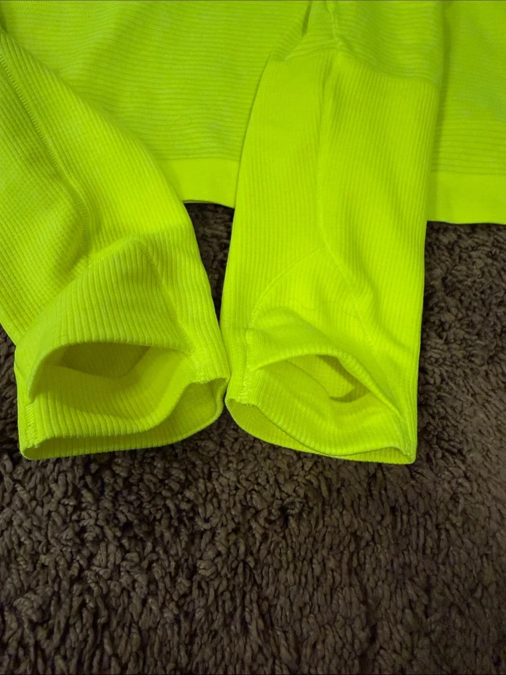 Lululemon Women’s Neon Yellow Long-Sleeve Performance Top